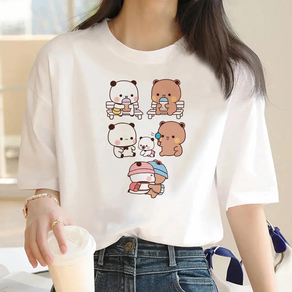 Bubu Dudu T Shirt Women Kawaii Cartoon Cotton Punk Funny T-shirt Hip Hop Unisex Streetwear Harajuku Anime Tshirt Female Clothing