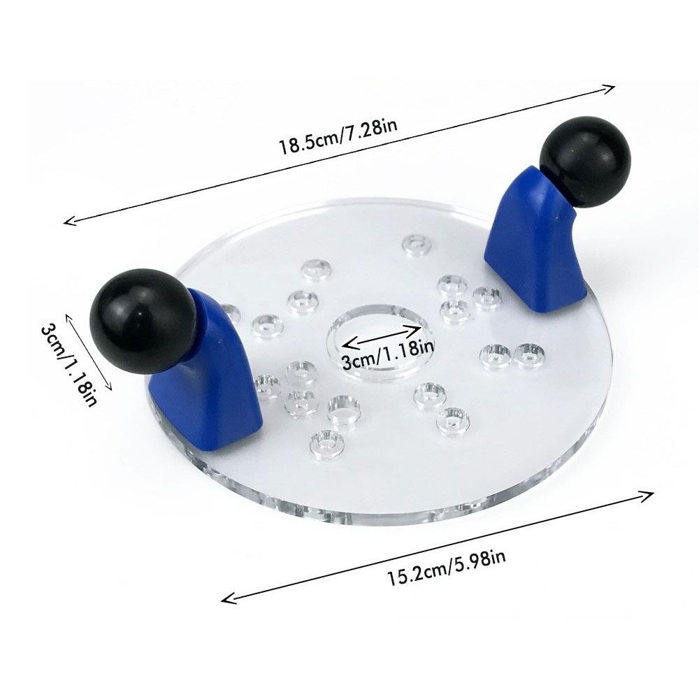 Double Handles Woodworking carving positioning disc Transparent Base Easy Installation Electric wood milling base