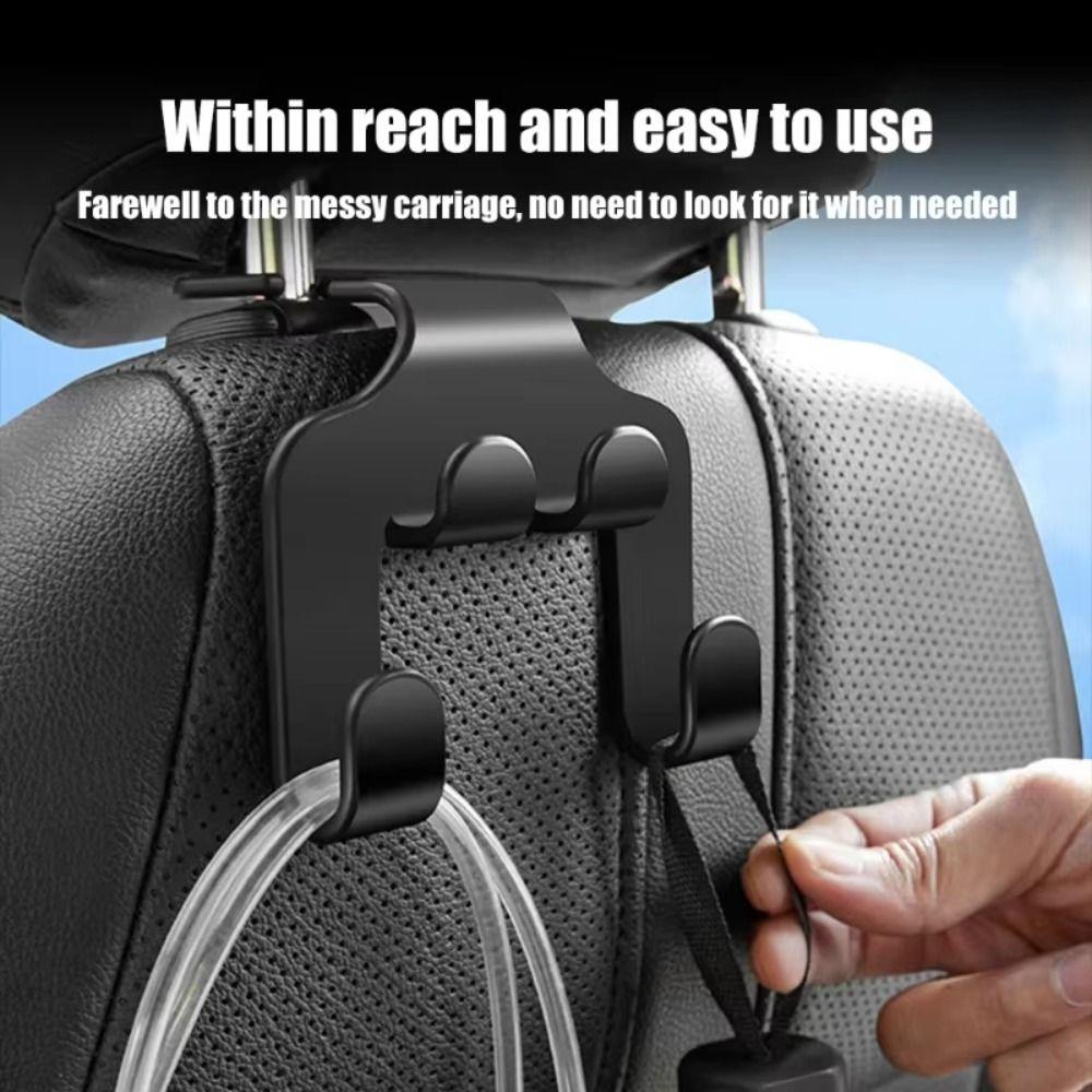 1/3Pcs Double Head Car Seat Headrest Hook Universal Vehicle Holder Car Interior Accessories