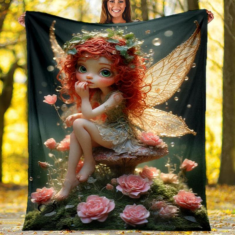 Canyon Sunset Cabin Nature Fleece Printed Flannel Blanket, Warm Soft Throw Sofa Bed Blanket 80cm x 120cm