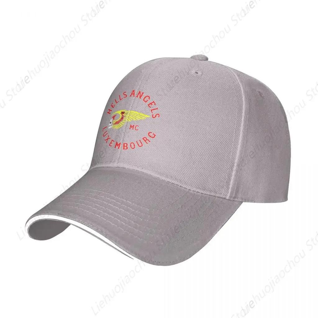 Luxembourg Motorcycle Club Race Baseball Caps Fashion Hellsangels Sandwich Cap for Unisex WoUnisex Polyester Dad Hat Sport