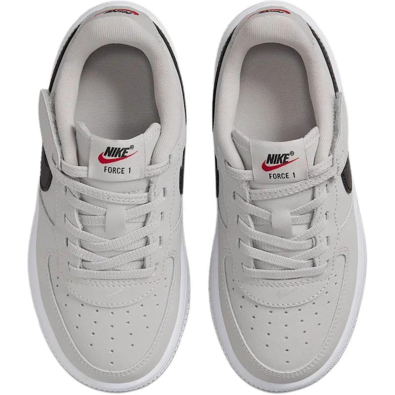 Nike Force 1 Low LV8 EasyOn Rutschfest Verschleißfest Niedrig geschnitten Kinder Skateboard Schuhe Grau/Weiß/Schwarz Kinder Sneaker FZ1010-001