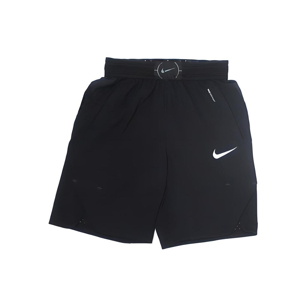 Nike Solid Color Brand Logo Print Basketball Training Straight Leg Shorts Men shorts Black AA3137-010