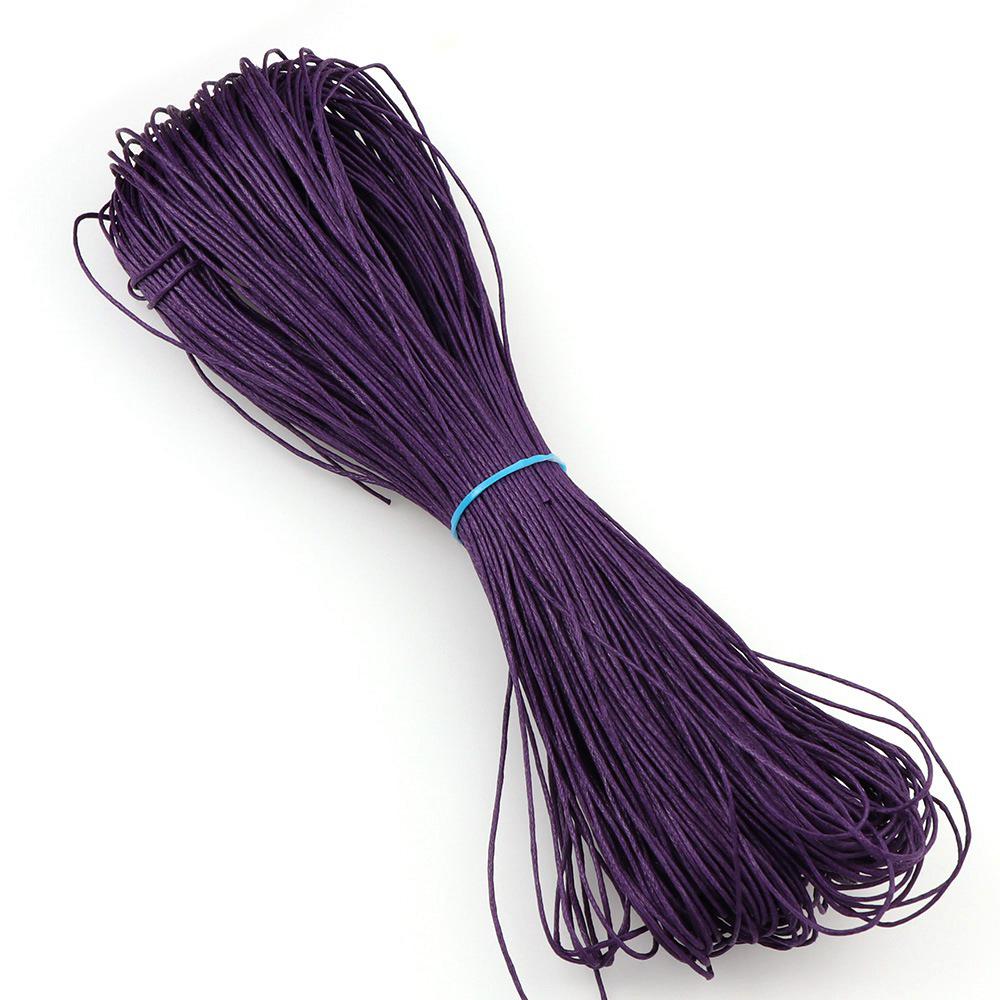 Colorful Korean 1.0mm Wax Cord for Handmade Necklace Weaving and Beading