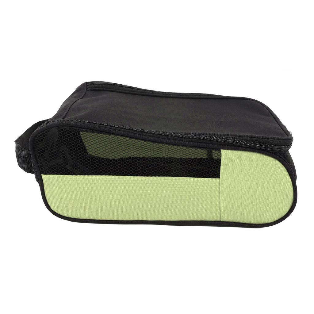Dustproof Breathable Golf Shoe Bag Portable Golf Shoe Storage Bag for Travel Men Women Black Green