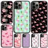 Flamingo Phone Case For iPhone 17 Air 15 16e 14 13 Pro Max Coque 12 11 Pro Max PLUS Cover