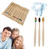 10pcs Soft Bristle Tip Bamboo Toothbrushes Natural Adults Oral Care  for Home Travel Hotel