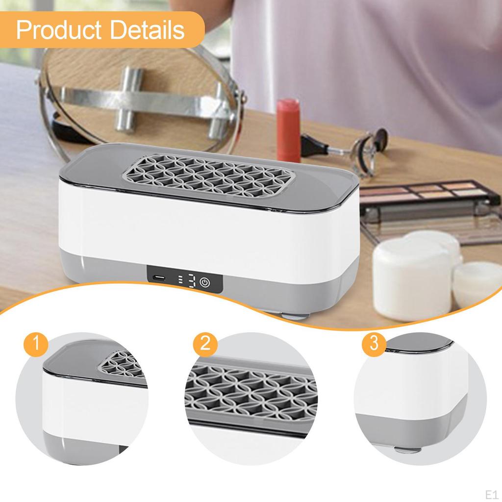 Jewelry Cleaner Machine Cleaning Pod Travel Accessories Convenient Portable Retainer for Earrings