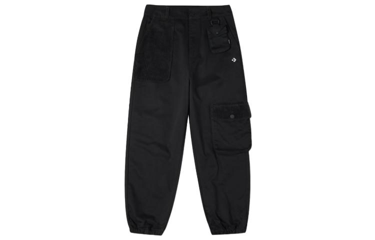 Converse Cargo Pants Women s Black Moderate Straight Fit Pants 10023514-A01 27