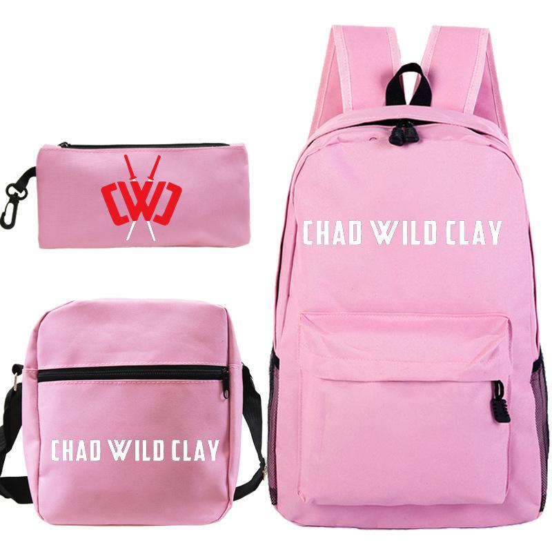 Popular game merchandise printed backpack popular student bag three-piece set