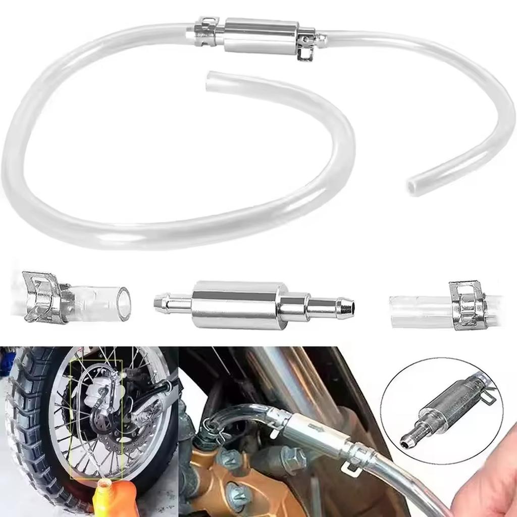 Motorcycle Brake Bleeding Oil Change  Tool with One Way  Hydraulic Clutch  Tube Set Hose Leak-Proof Exhaust Tube