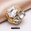 Versatile Decorative Rhinestone Pearl Alloy Button Set for Shirt, Cuff, & Collar