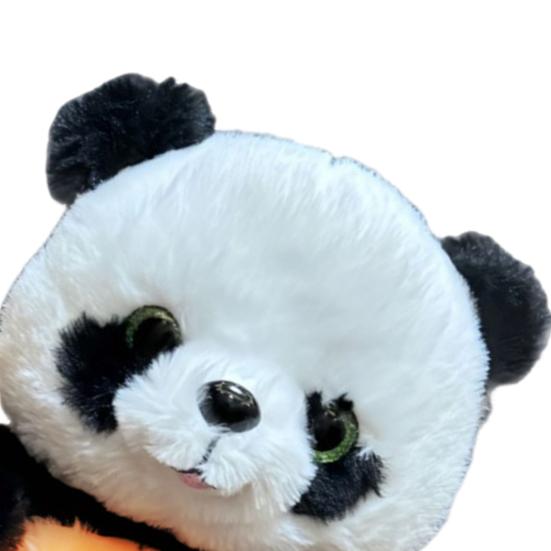 Panda Bear Plush Toy with Sound Light Sensing Soft Comfortable Stuffed Animal for Anxiety Relief Soothing Sleep Companion with Musical Lights Rhythmic