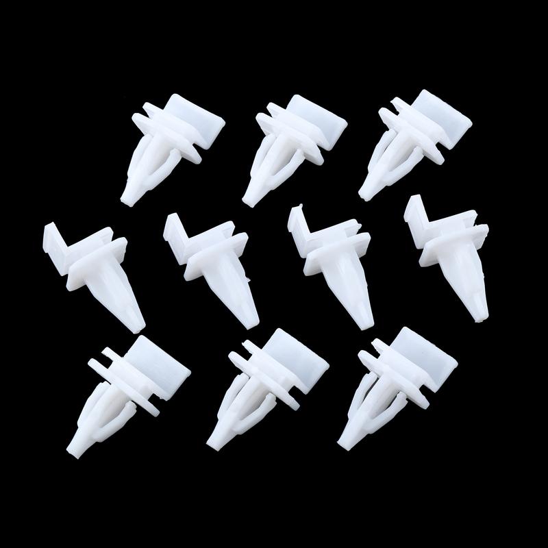 

10Pcs White Nylon Seal Mounting Trim Clips Side Skirt Threshold Decorative Clip Car Plastic Fastener For Honda 91513-SM4-000