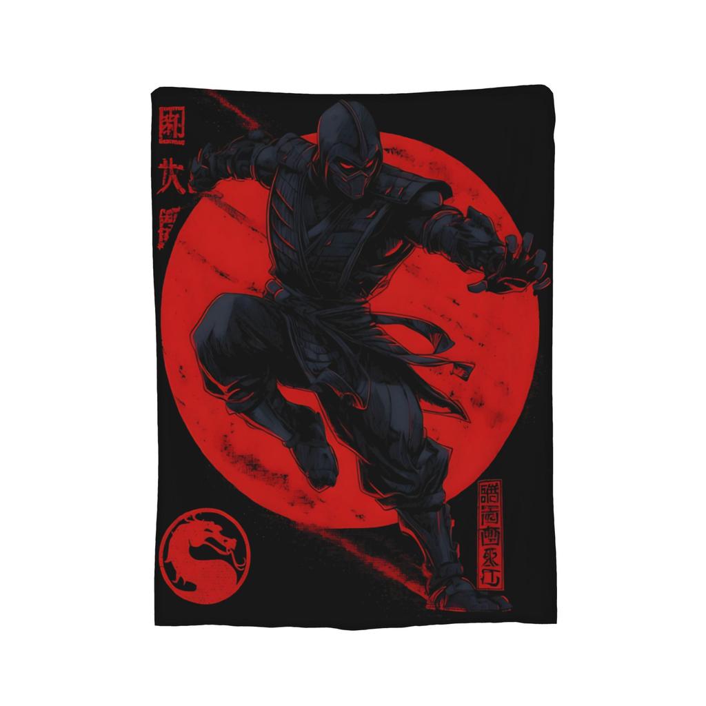 Sub-Zero Mortal Kombat Wool Blankets Fashion Throw Blankets for Home Hotel Sofa 200x150cm Plush Thin Quilt