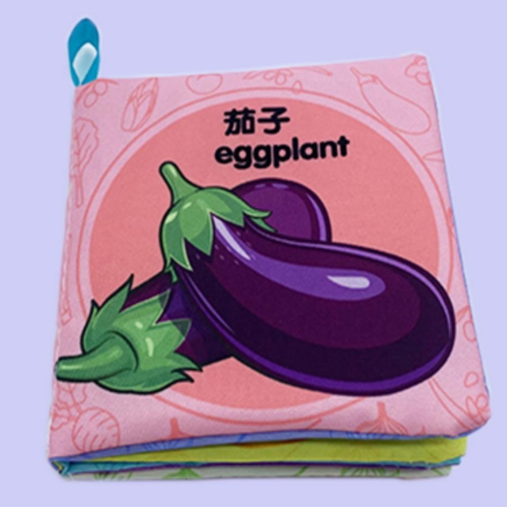 Chinese/English/Spanish Baby Cloth Book Parent-child Interactive Early Childhood Education Book Bilingual Early Education Cognitive Reading Material