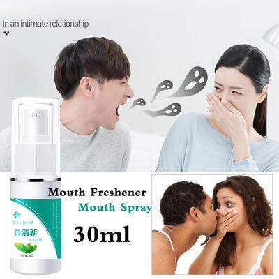 30ml Mouth Freshener Mouth Spray Oral Odor Treatment Spray Refresher Fresh Breath Remove Bad Breath for Men or Women