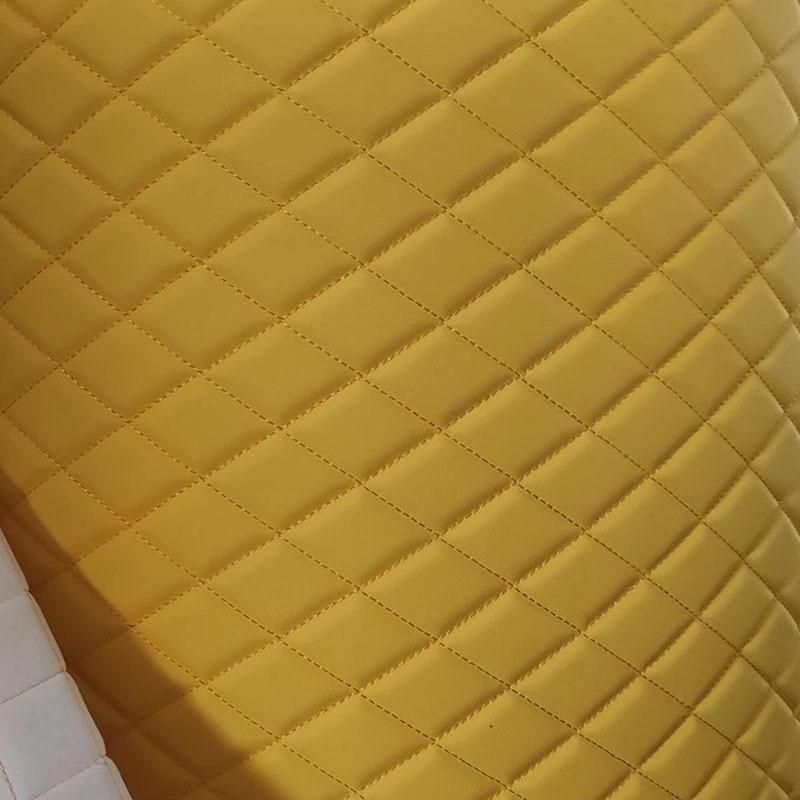 100x155cm Tessuto Trapuntato Ecopelle Ricamo Tessuto per Rivestimenti Tetto Auto Comodino Pelle Porta Spugna Bordatura Decorazione