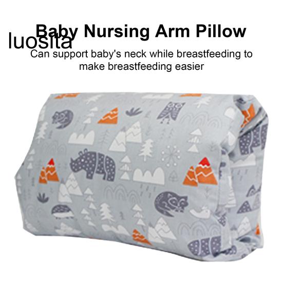 Arm Pillow, Cartoon Pattern Cradle Pillow, Comfortable Neck Support Pillow for Baby Nursing Breastfeeding
