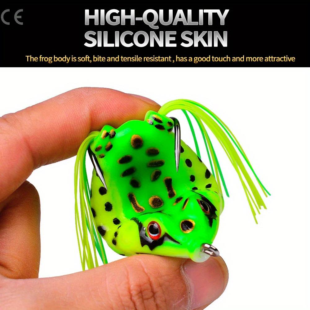 2 szt. 5g 9g 13g 17.5g Przynęta żaba Miękka przynęta typu tube Plastikowa przynęta wędkarska z haczykami wędkarskimi Topwater Ray Frog Sztuczne oczy 3D