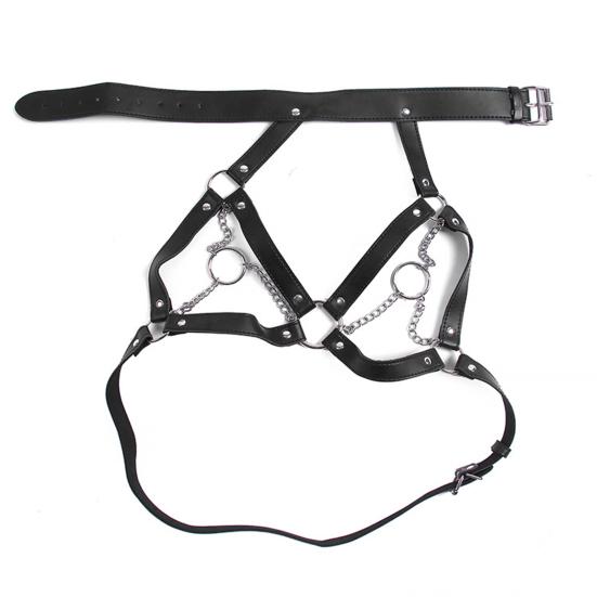 BDSM Fetish Bondage Kragesele Slavebryster Beltekjede Sexleketøy for par