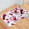 Alfombra de Huella de Sangre de Halloween Antideslizante Absorbente Felpudo para Dormitorio Baño y Balcón Decoración del Hogar