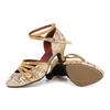 Dance Shoes for Women Hollow Women Outdoor Sandals Breathable Latin Salsa Mid Heel Ballroom Dance Shoes Heel 5.5CM