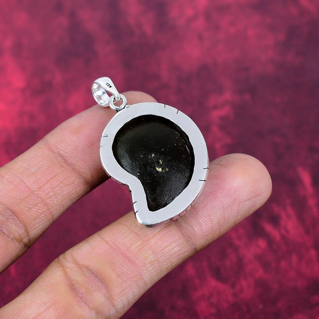 Ammonite Fossil Jewelry, 925 Solid Sterling Silver Pendant Handmade Gemstone Jewelry, Gifts For Wife Brand New Pendant