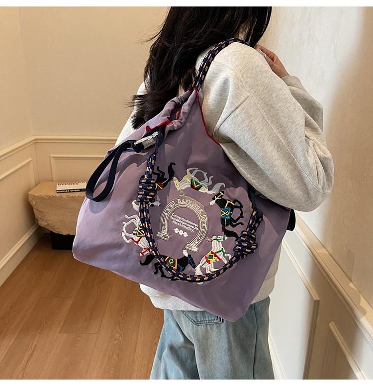 Новая женская сумка-тоут 2025 фиолетовый