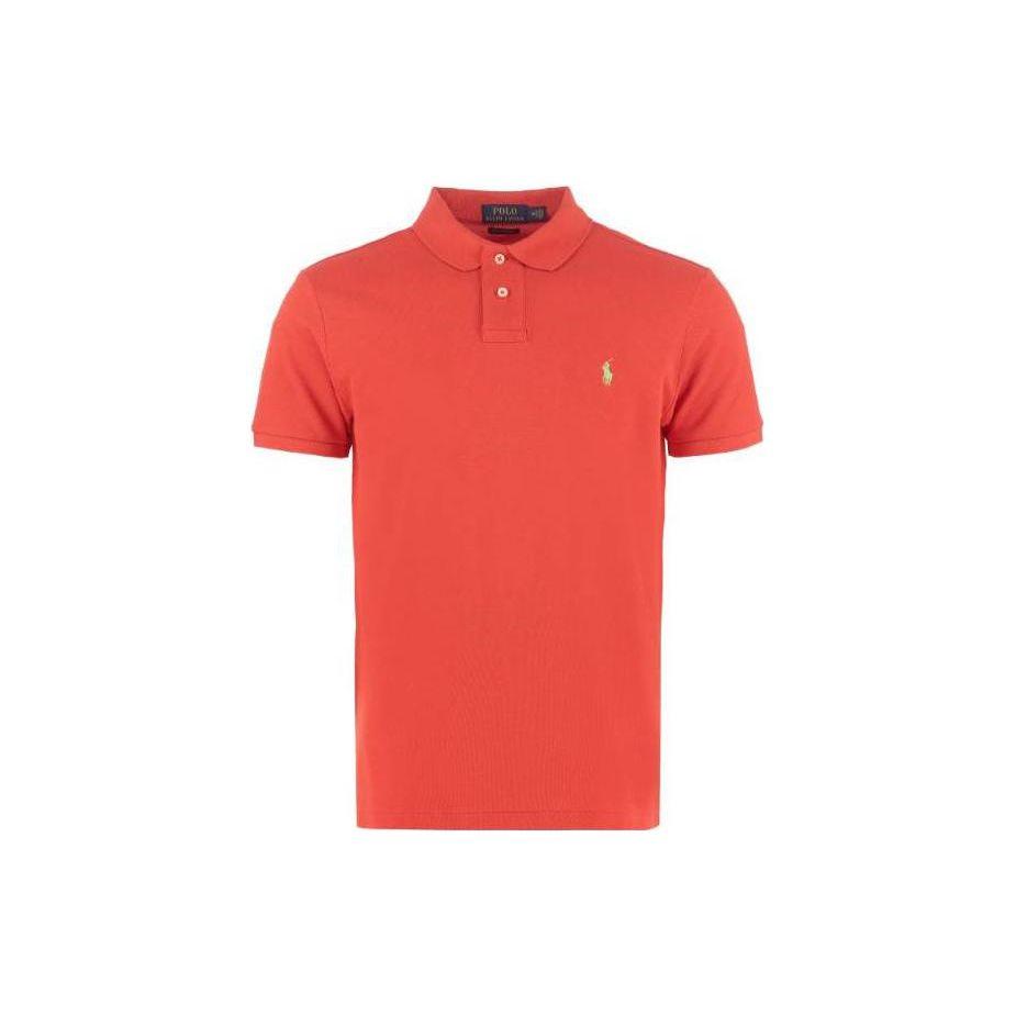 

Polo Ralph Lauren SS22 Однотонная простая футболка-поло с коротким рукавом Мужские топы Красный 710680784-269 M
