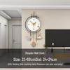 High-End Creative Living Room Wall Clock: Elegant Design for Home Decor