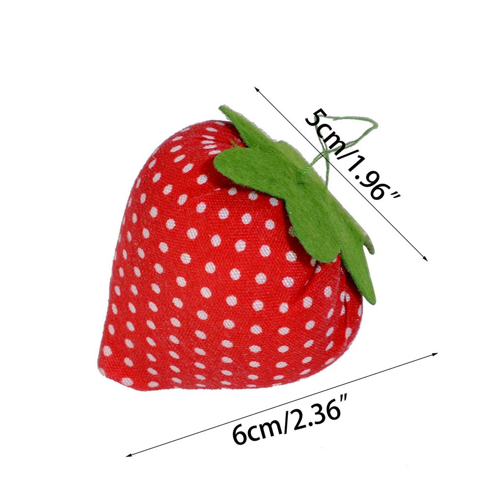Needle Pin Cushion Stitch Sewing Pin Storage Holder Cushion Sewing Tools Cute Sewing Pin Cushion with Strawberry Shaped