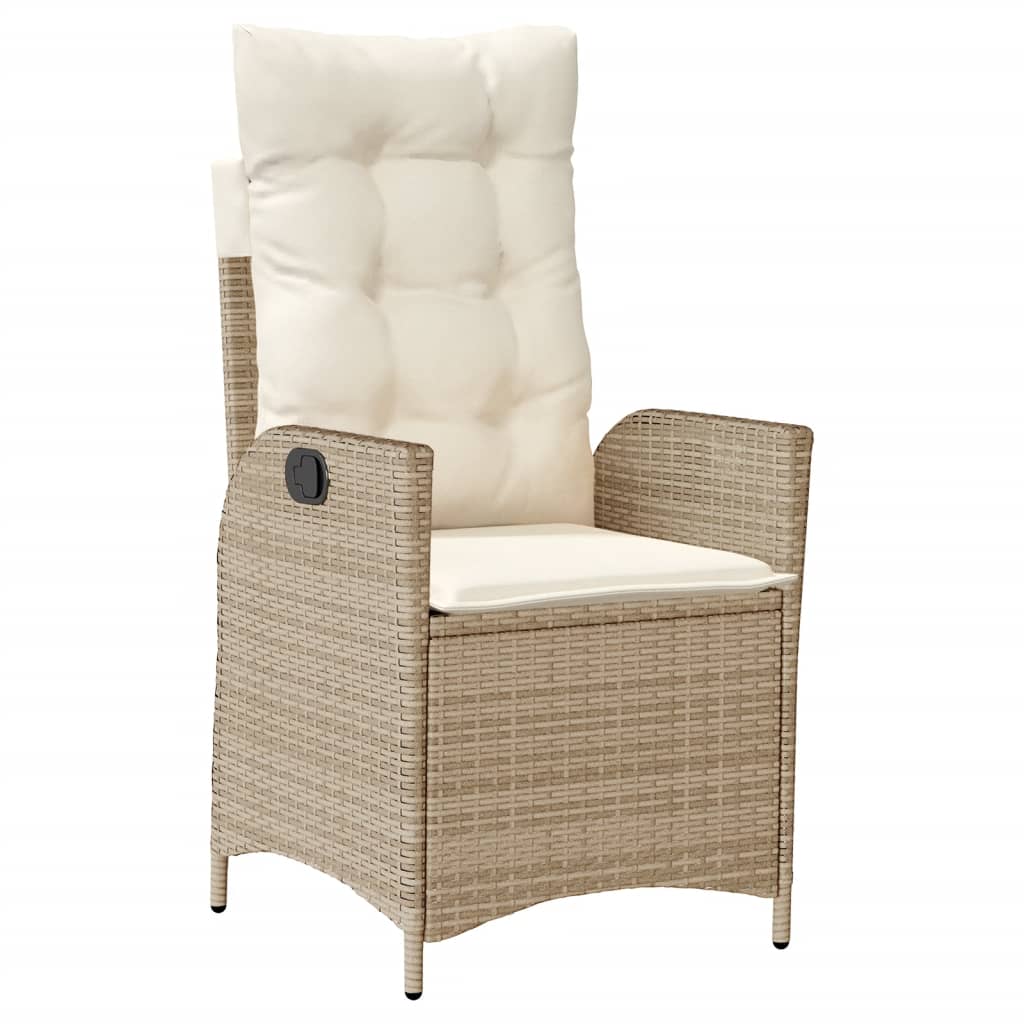 Vidaxl 9-Cz. Zestaw Mebli Ogrodowych Z Poduszkami, Beżowy, Polirattan