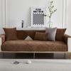 Nordic Solid Color Thicken Plush Sofas Covers Winter Universal Sofa Towel Anti-slip Couch Slipcover for Living Room Home Decor