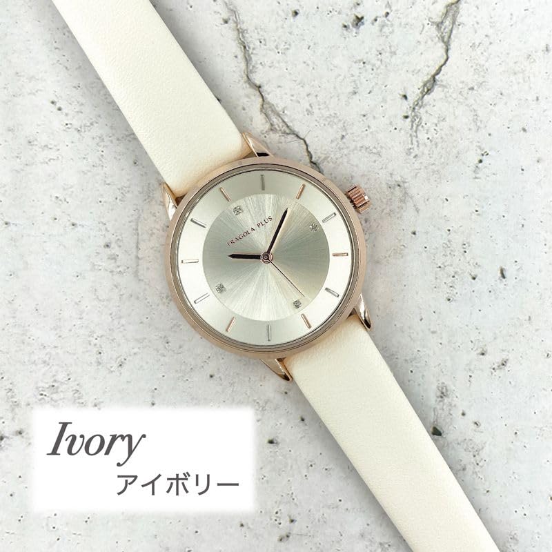 [Follow] Fragola Plus Inner Ring Watch N04120A-1 IV Women's Ivory