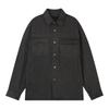Buckaroo Oversized Shacket Dark Gray