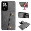 Vintage Leather Card Holder Phone Case for Xiaomi Redmi Note 10 Pro 4G Card Pockets Dual Snap Buttons Flip Wallet Shell