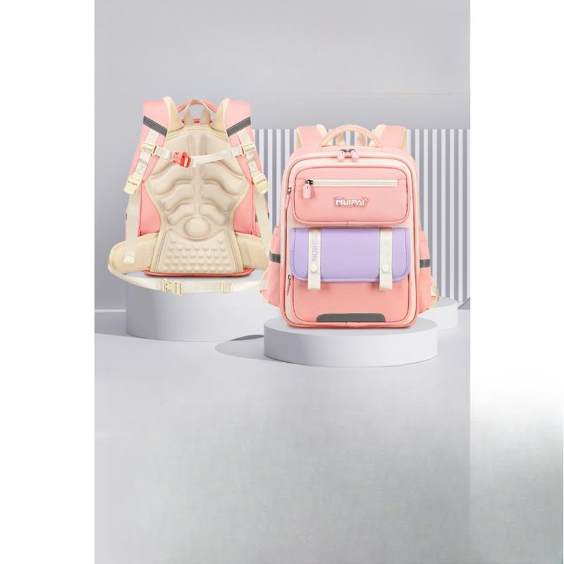 Children's Backpack with Multiple Layers of Cloud Backpacks, Boys' Primary School Back Support Backpacks
