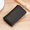 Key Holder Wallet Genuine Leather Unisex Solid Key Wallet Organizer Bag Car Housekeeper Wallet Card Holder Keychain Leather