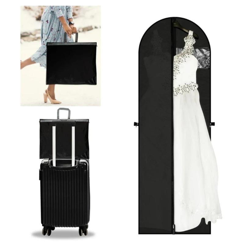 183x60cm Garment Clothes Dust Cover Suit Dress Jacket Travel Wedding Dress Protector Bag Anti-dust Moistureproof