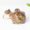 Crystal Resin Fish Figurine With Cute Animal Design For Car Interior And Home Decor