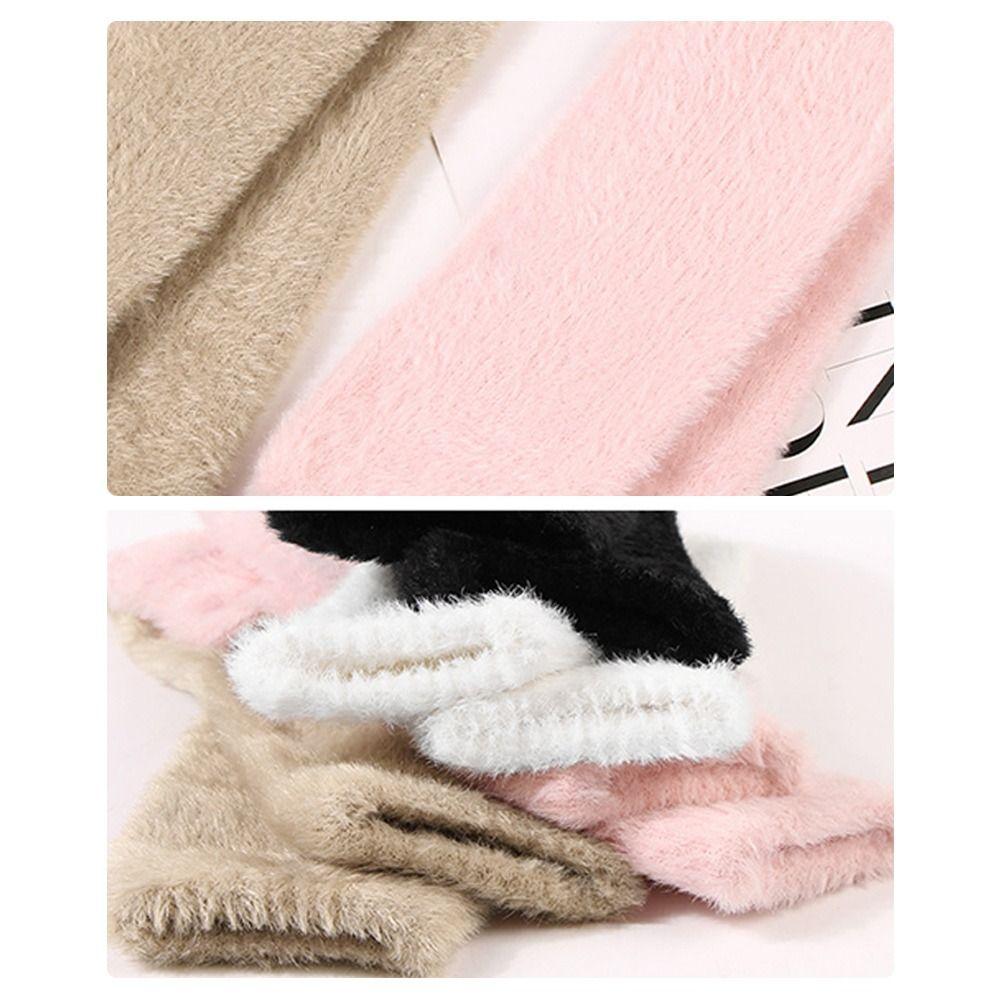 Soft Long Wrist Gloves Arm Warmers Knitted Fingerless Gloves Arm Warm Gloves  Girl Boys