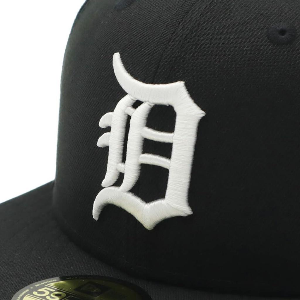 New Era Cap 59FIFTY 14562002 NER35C7098 MLB Detroit Tigers DET Black SIDE PATCH UNDER VISOR ONSPOTZ Special Order Hat Gokyu Fifty 5950 Side Patch