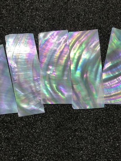 Natural Freshwater White Mother-of-Pearl Inlay Stickers - Shell Alternative Cue Light Pieces