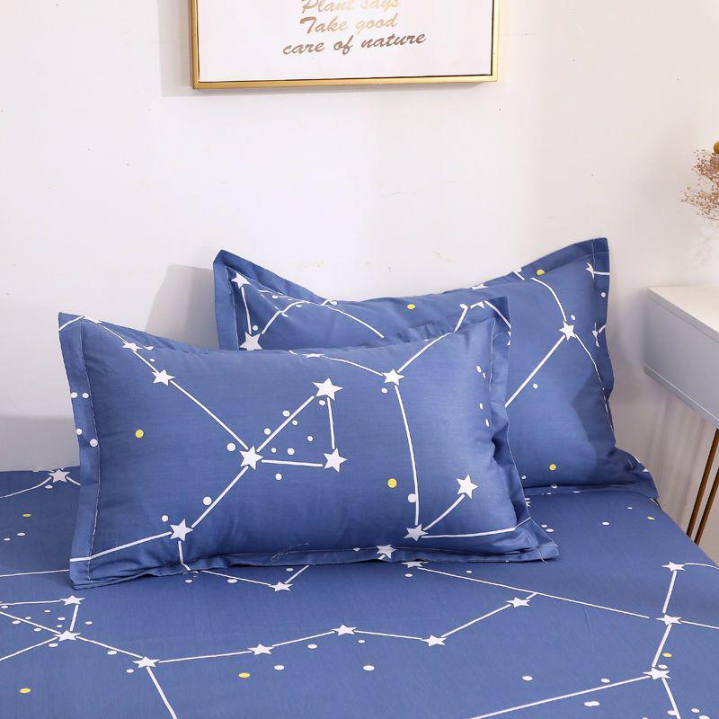 Pair of Thickened Student Dormitory Pillowcases, Single Size, Simple Design