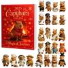 Christmas Capybara Advent Calendar Blind Box With Acrylic Figurines For Festive Decorations