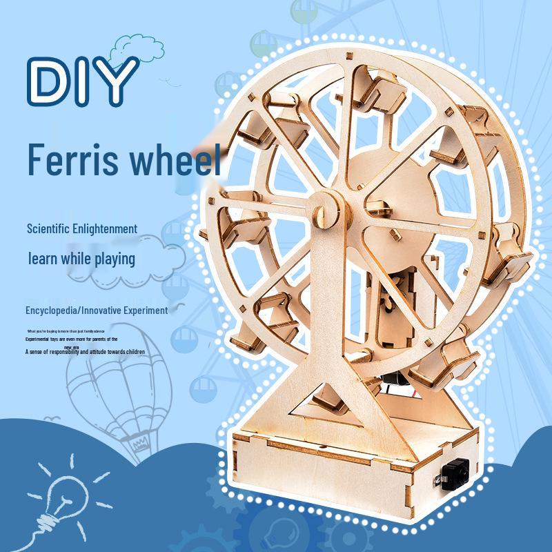 Creative DIY Ferris Wheel Model Kit for Kids' Educational Craft Projects