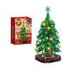 Christmas Tree Building Set,Christmas Tree Toy Bricks With LED Light, Educational Gift For Boys And Girls, Home Decor Building Toys Gifts For Kids
