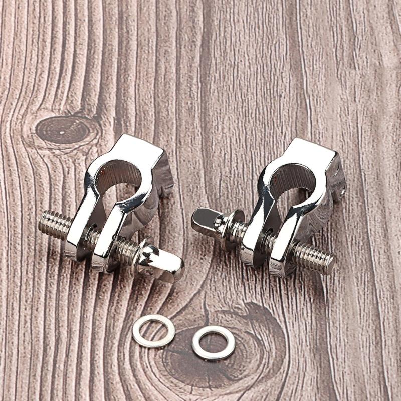 2Pcs Drum Expansion Clip Convenient Drum Clamp Connector Mounting Clamps Metal Drum Rack Clamp Hardware Enduring