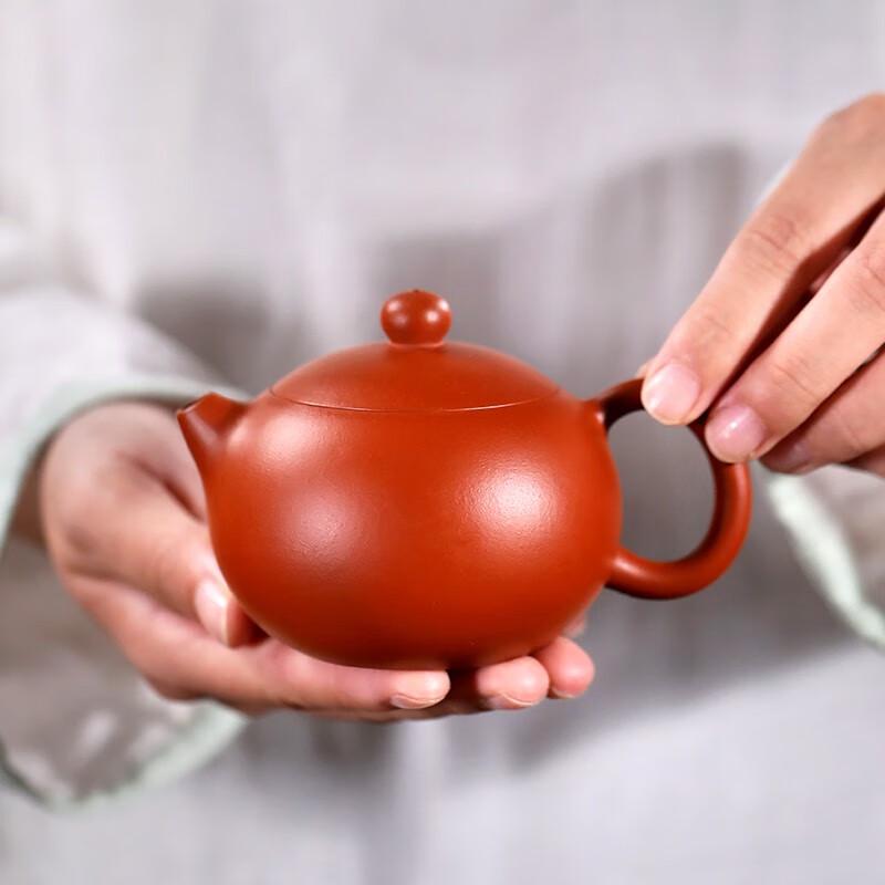 Gold Inlaid Jade Zisha Xishi Teapot 220ml